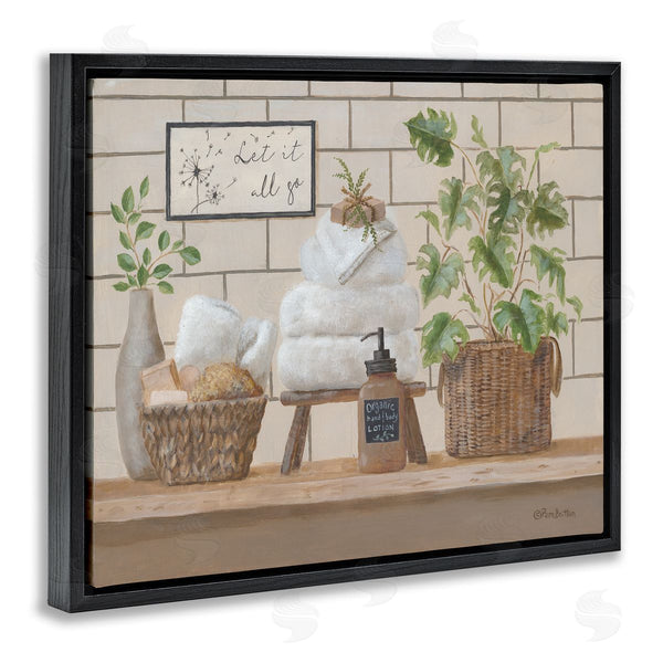 Stupell Industries Pam Britton | Comforting Bathroom Spa Still Life