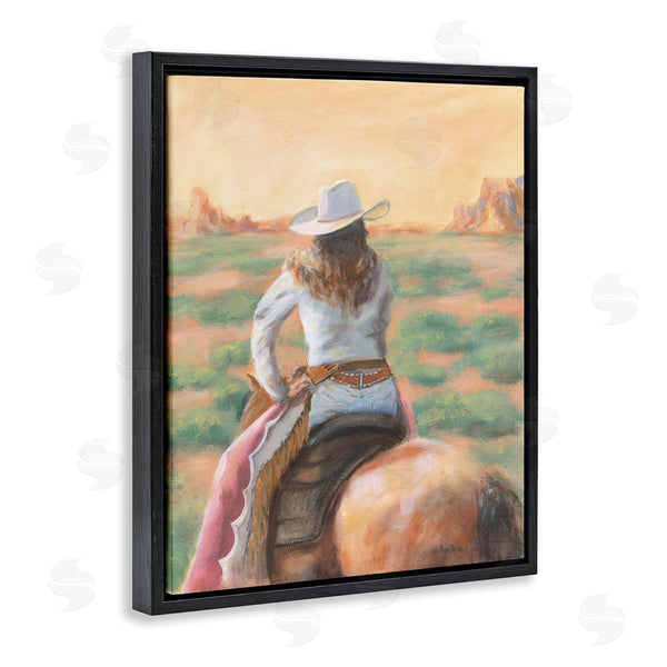Stupell Industries Pam Britton | Cowgirl Atop Country Horse