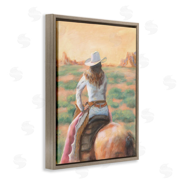 Stupell Industries Pam Britton | Cowgirl Atop Country Horse