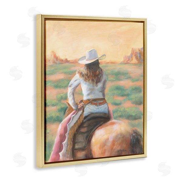 Stupell Industries Pam Britton | Cowgirl Atop Country Horse