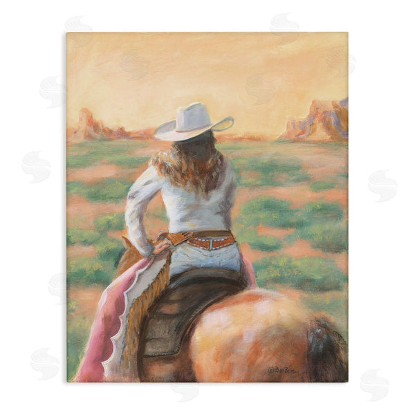 stupell industries Pam Britton | Cowgirl Atop Country Horse