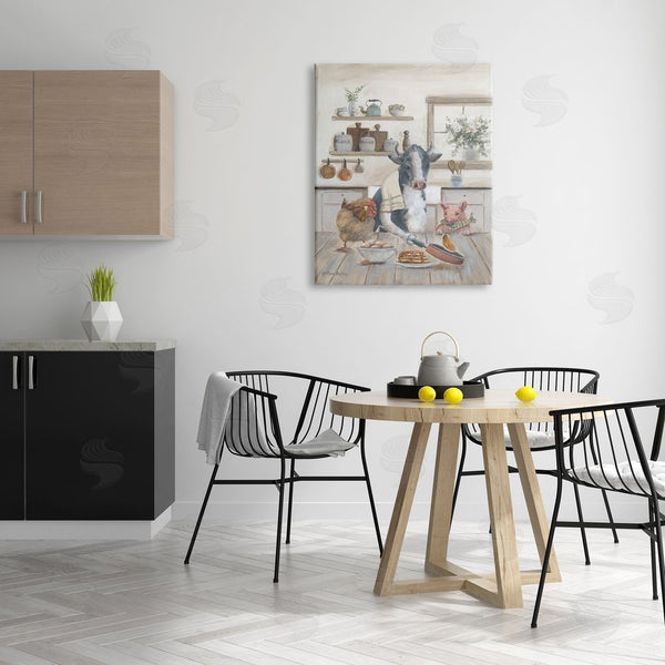 Stupell Industries Pam Britton | Farm Animals In Kitchen Wall Art