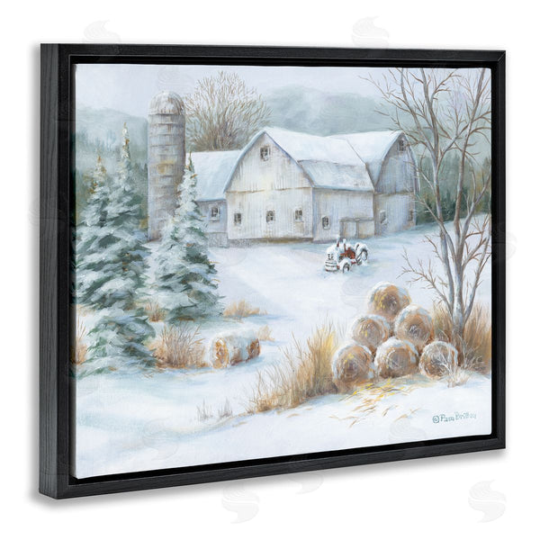 Stupell Industries Pam Britton | Niveous Country Barn Snow Scene Wall Art