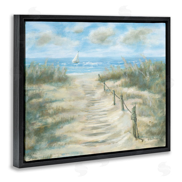 Stupell Industries Pam Britton | Ocean Shore Beach Boardwalk Wall Art