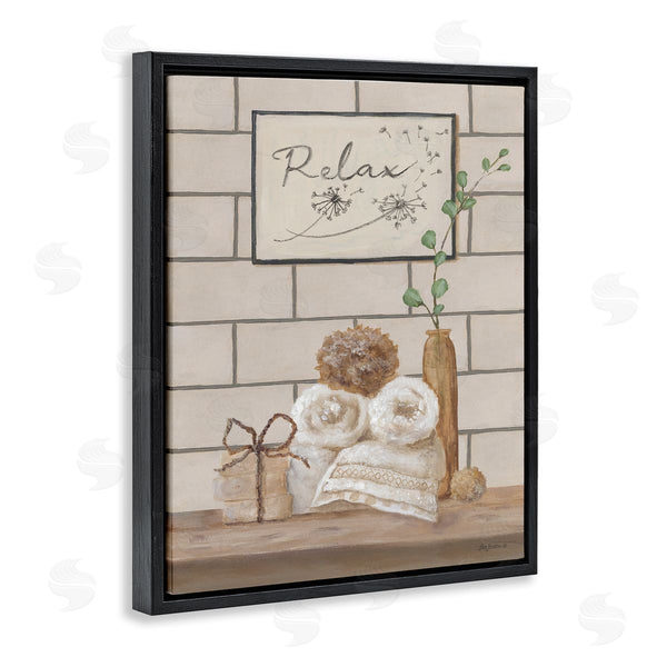 Stupell Industries Pam Britton | Relax Bathroom Scene