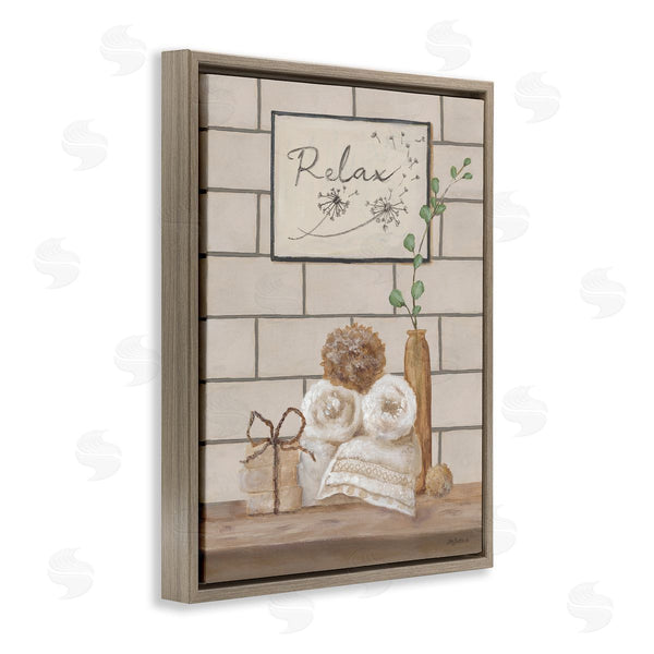 Stupell Industries Pam Britton | Relax Bathroom Scene