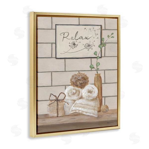 Stupell Industries Pam Britton | Relax Bathroom Scene