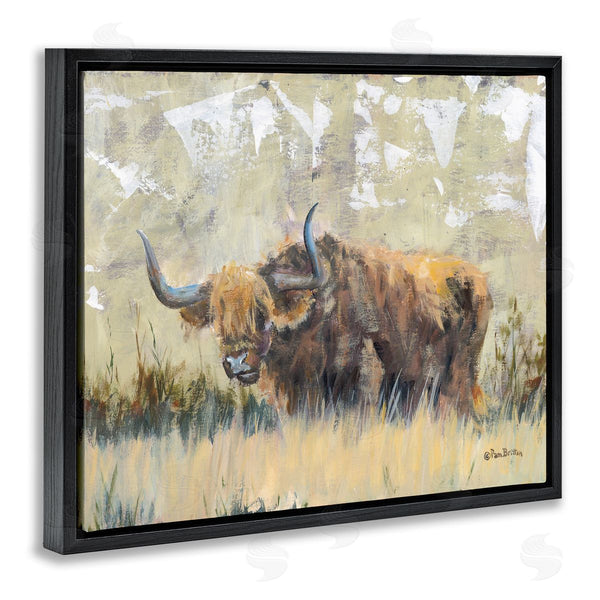 Stupell Industries Pam Britton | Rustic Patterned Longhorn