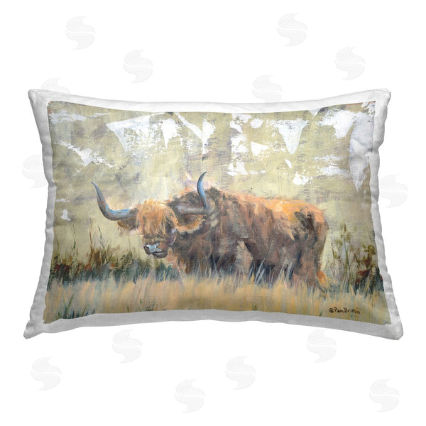 stupell industries Pam Britton | Rustic Patterned Longhorn