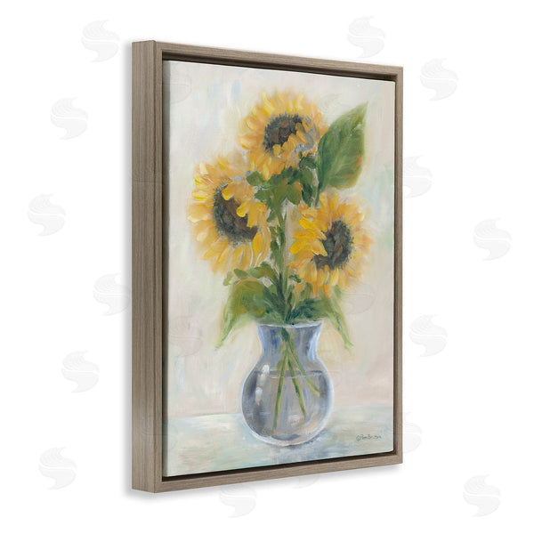 Stupell Industries Pam Britton | Soft Abstract Sunflowers Indoor Flowers Still Life Painting Wall Art