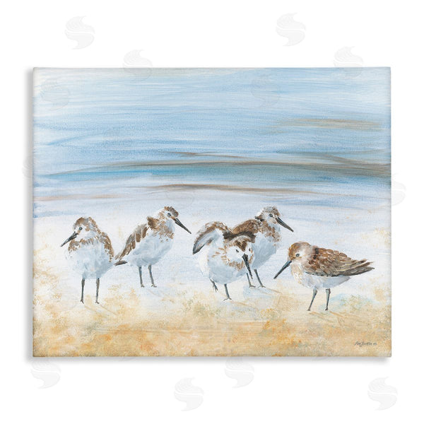 stupell industries Pam Britton | Summer Sandpipers on Shore Wall Art
