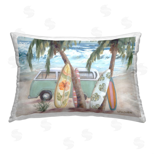 stupell industries Pam Britton | Surfboards in Tropical Scene