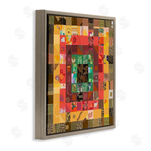 Stupell Industries Pamela Fingado | Patterned Geometric Collage