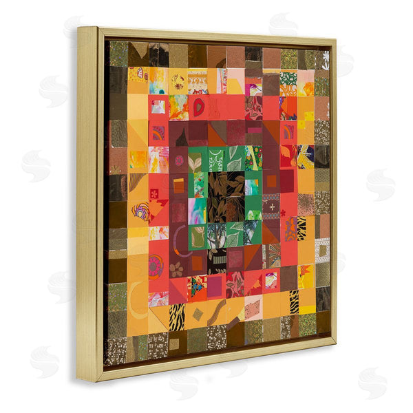 Stupell Industries Pamela Fingado | Patterned Geometric Collage