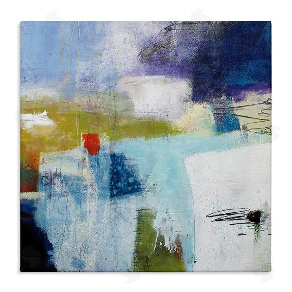 stupell industries Pamela K. Beer | Modern Abstract Collage Blue Green White Wall Art