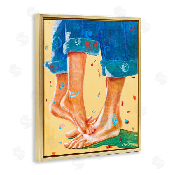 Stupell Industries Pamela K. Beer | Standing On Tiptoes Dancing In Cuffed Jeans