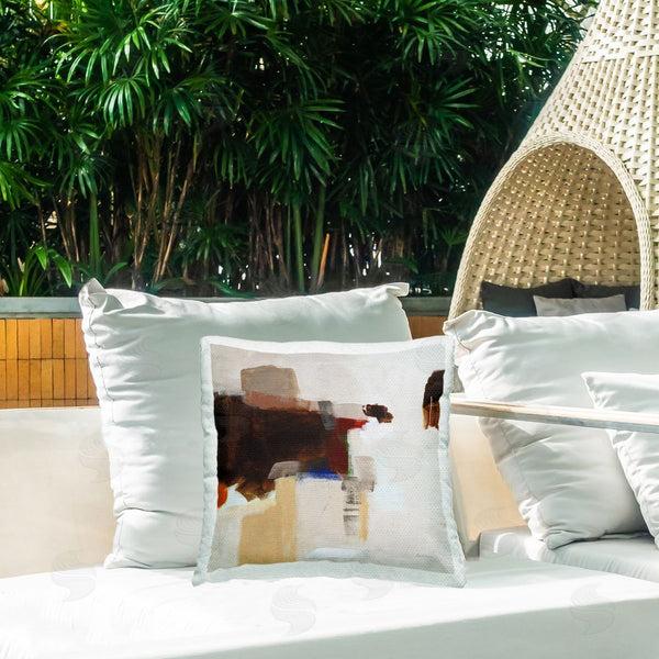 Stupell Industries Pamela Munger | American Rust Abstraction Printed Throw Pillow