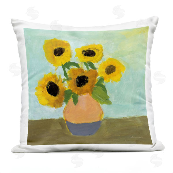 Stupell Industries Pamela Munger | Ode To Van Gogh Sunflowers Printed Throw Pillow