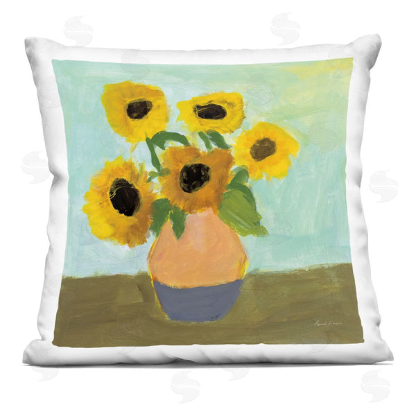 stupell industries Pamela Munger | Ode to Van Gogh Sunflowers Printed Throw Pillow
