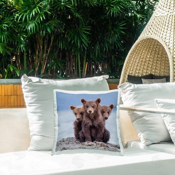 Stupell Industries Paolo Mignosa | Three Bear Cubs Printed Throw Pillow