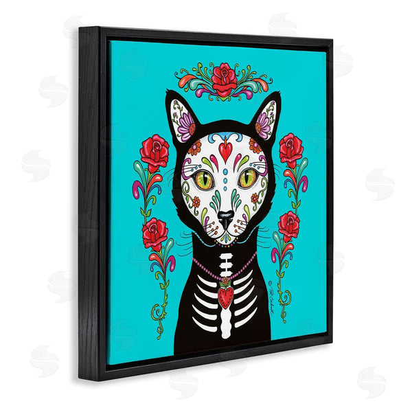 Stupell Industries Pat Cockrell | Day Of Dead Cat Portrait Wall Art