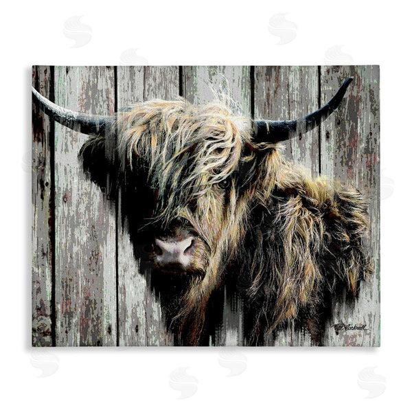 stupell industries Pat Cockrell | Rustic Cattle Portrait