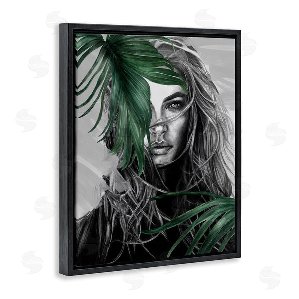 Stupell Industries Patricia Mendes | Female Portrait With Ferns