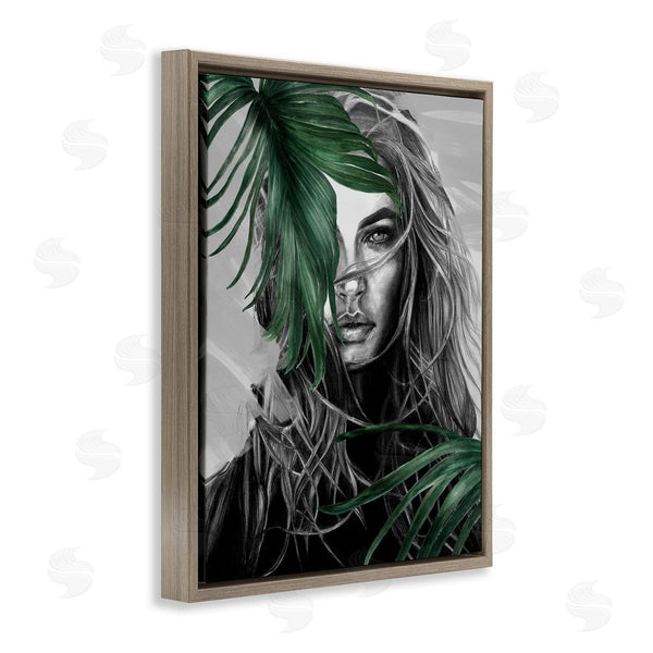 Stupell Industries Patricia Mendes | Female Portrait With Ferns