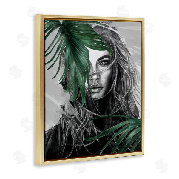 Stupell Industries Patricia Mendes | Female Portrait With Ferns