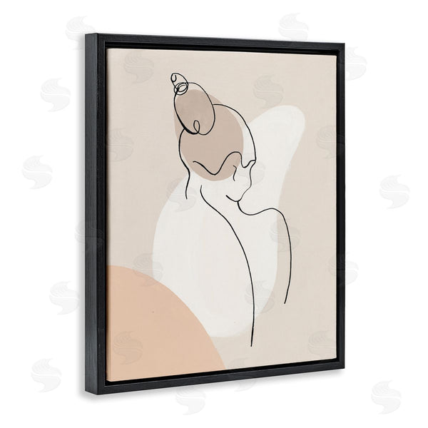 Stupell Industries Patricia Pinto | Abstract Female Line Drawing Over Abstract Shapes Wall Art