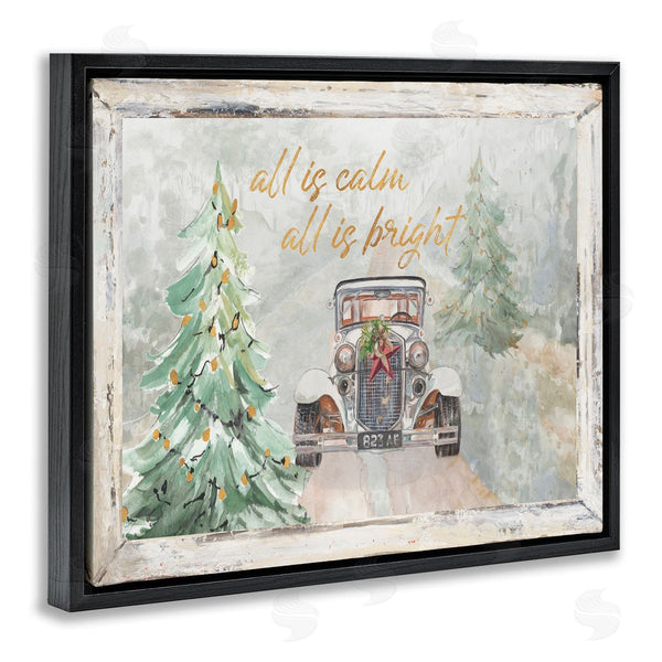 Stupell Industries Patricia Pinto | All Is Calm Christmas Country Road
