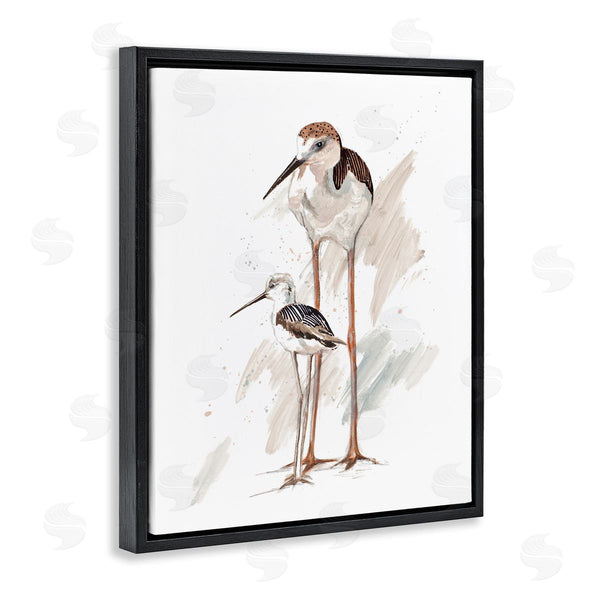 Stupell Industries Patricia Pinto | Beach Shorebird Pair Nautical Bird Tranquil Painting Wall Art