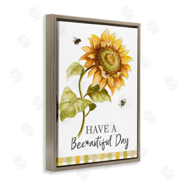 Stupell Industries Patricia Pinto | Beautiful Day Country Bee Sunflower