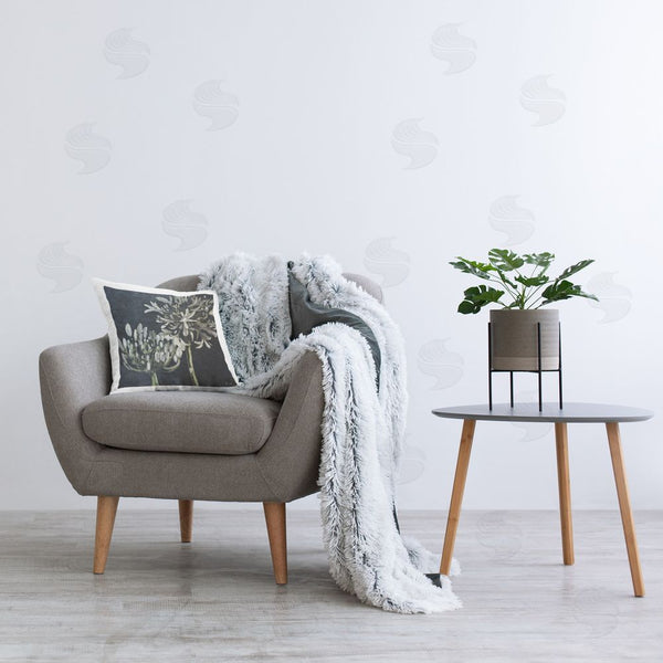 Stupell Industries Patricia Pinto | Blooming White Herbs Printed Throw Pillow