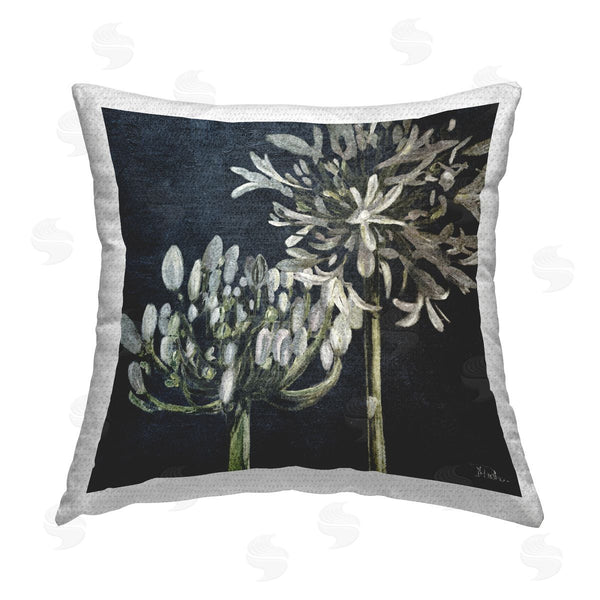 Stupell Industries Patricia Pinto | Blooming White Herbs Printed Throw Pillow