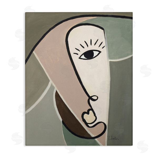 stupell industries Patricia Pinto | Boho Cubism Face Wall Art