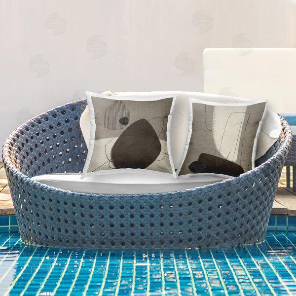 Stupell Industries Patricia Pinto | Brown Hidden Lines Printed Throw Pillow Set