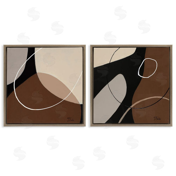 Stupell Industries Patricia Pinto | Classic Abstract Neutral Shape Wall Art