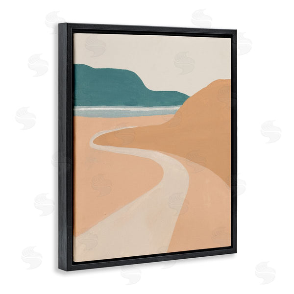 Stupell Industries Patricia Pinto | Coastal Road Landscape Terracotta Brown Seascape