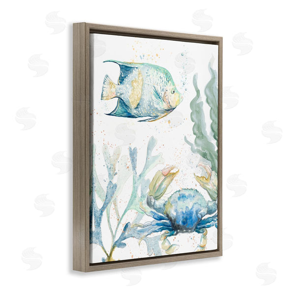Stupell Industries Patricia Pinto | Crab And Fish Scene