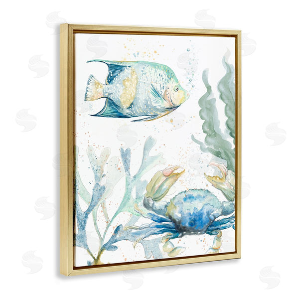 Stupell Industries Patricia Pinto | Crab And Fish Scene