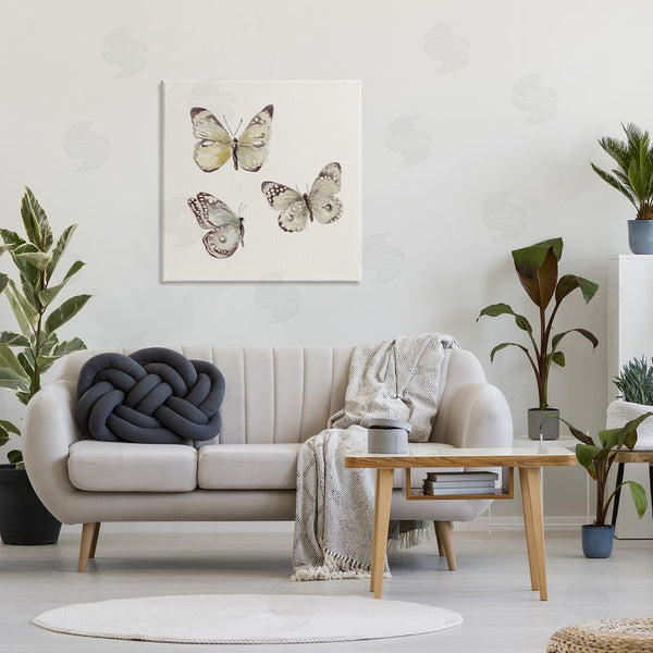Stupell Industries Patricia Pinto | Delicate Butterflies On Beige Wall Art