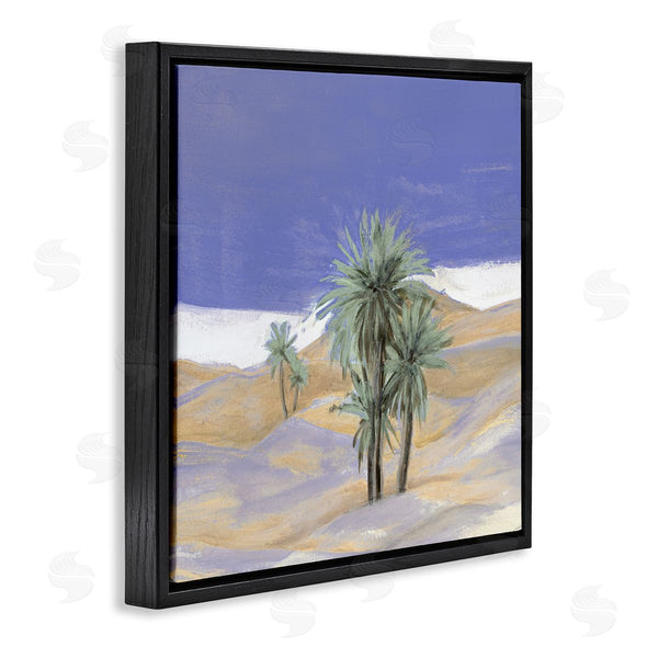 Stupell Industries Patricia Pinto | Desolate Desert Sand Palm Trees Blue Sky Wall Art