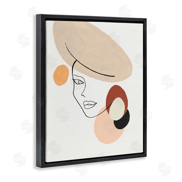 Stupell Industries Patricia Pinto | Fashion Female Portrait Terracotta Abstract Shapes