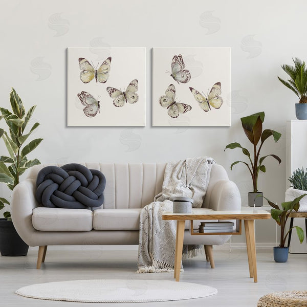 Stupell Industries Patricia Pinto | Flight Of Butterflies On Beige Wall Art
