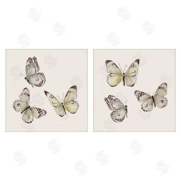stupell industries Patricia Pinto | Flight of Butterflies on Beige Wall Art