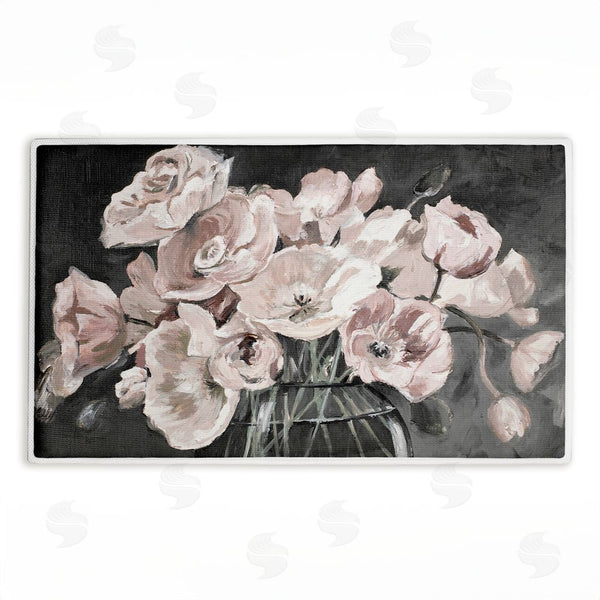 stupell industries Patricia Pinto | Flowers In Clear Vase Plush Bath Mat