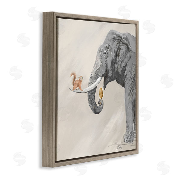 Stupell Industries Patricia Pinto | Fun Elephant And Squirrel Acorn Animals Wall Art