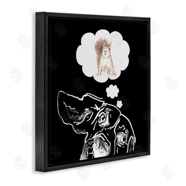 Stupell Industries Patricia Pinto | Funny Dog Dreaming Squirrel Pet Wall Art