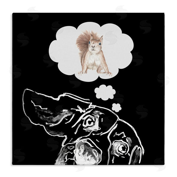 stupell industries Patricia Pinto | Funny Dog Dreaming Squirrel Pet Wall Art